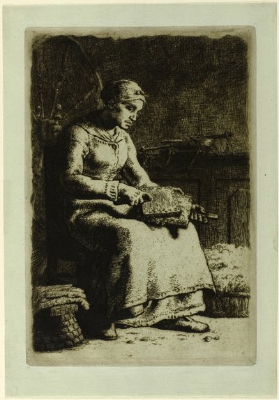Der Wollkämmer von Jean-Francois Millet
