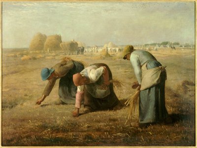 Os respigadores. Pintura de Jean Francois Millet (1814 - 1875) de Jean Francois Millet