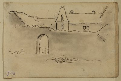 Ansicht eines Schlosses von Jean Francois Millet