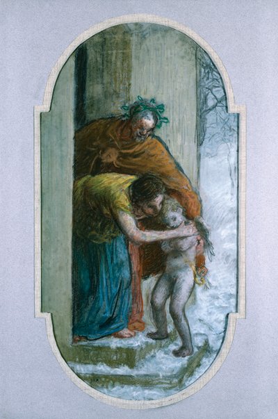 Inverno, c.1864 de Jean Francois Millet