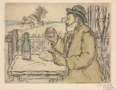 À sua saúde, 1894. de Jean Francois Raffaelli