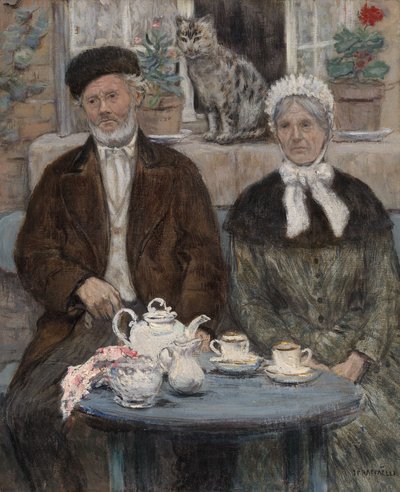 Chá da tarde de Jean Francois Raffaelli