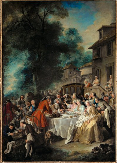 Um almoço de caça ... de Jean François de Troy