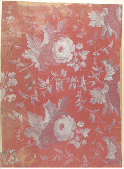 Desenho para Seda Moldada, ca. 1780-1825. de Jean François Bony.