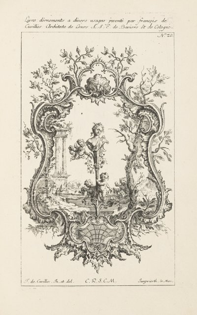 Design para Cartouche de Jean François Cuvilliés