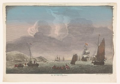 Vista da costa de Inglaterra com navios e barcos na água
Les cotes d