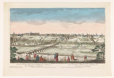 Gezicht op de stad Madrid
Uma visão geral da cidade de Madrid o capilal do reino de Espanha (título sobre o objecto) de Jean François Daumont