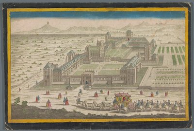 Vista do Castelo de Vincennes de Jean François Daumont