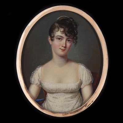 Retrato de Madame Récamier, nascida Julie Bernard 1777-1849, ca 1805. de Jean-François Gérard Fontallard