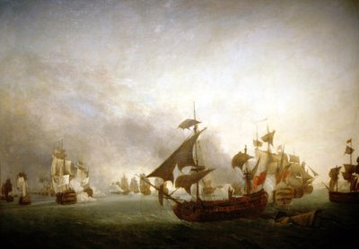 Combate Naval da Ilha de Granada de Jean Francois Hue