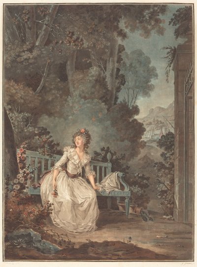 Nina, ou La Folle par amour (Nina, ou A Mulher Enlouquecida de Amor) de Jean François Janinet after Claude Hoin