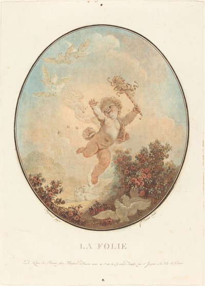 A loucura de Jean François Janinet after Jean Honoré Fragonard