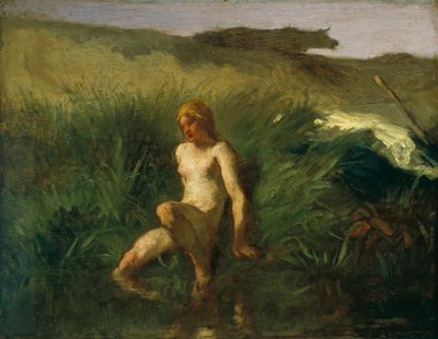 Francês:  La Baigneuse A Banhista de Jean Francois Millet