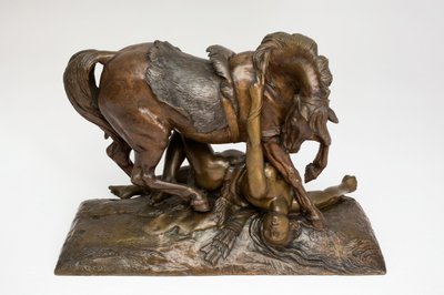The Wounded Amazon, 1839. de Jean François Théodore Gechter