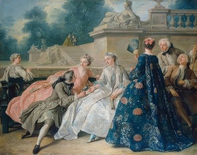 Declaração de amor. 1731 de Jean François de Troy