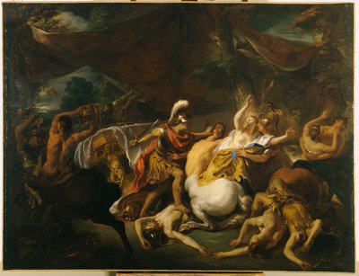 A Batalha dos Lapithes e dos Centauros de Jean François de Troy