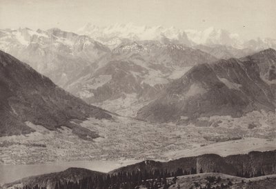 Vista de Rigi Kulm (foto a p/b) de Jean Gaberell