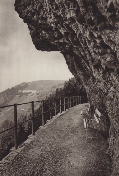 Vista de Rigi Kaltbad (foto a p/b) de Jean Gaberell