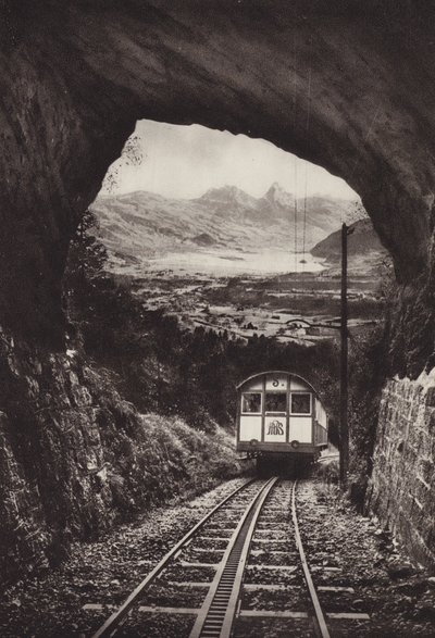 Electrische Arth Rigi Bahn (foto p/b) de Jean Gaberell