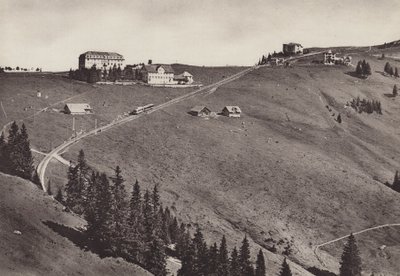 Hotel Rigi Staffel, Electric Arth Rigi Bahn (foto a p/b) de Jean Gaberell