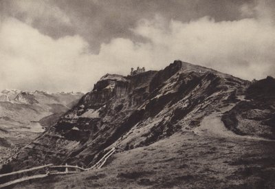 Rigi Kulm, hotel no topo (foto p/b) de Jean Gaberell