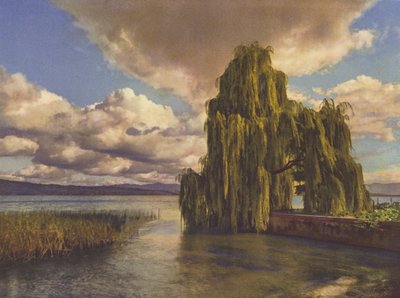 Suíça: No Lago de Zurique (foto a cores) de Jean Gaberell