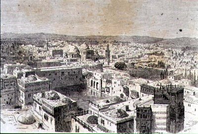 Jerusalém na década de 1860 (gravura) de Jean Georges (after) Huyot