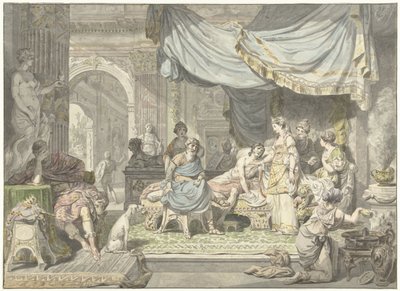 Antiochus tenta esconder o amor pela sua mãe Stratonice de Jean Grandjean