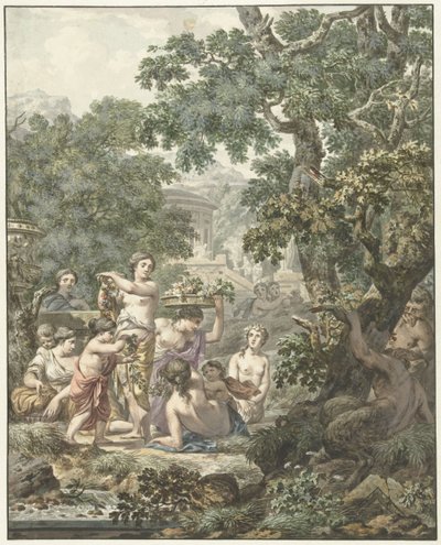 paisagem da Arcádia de Jean Grandjean
