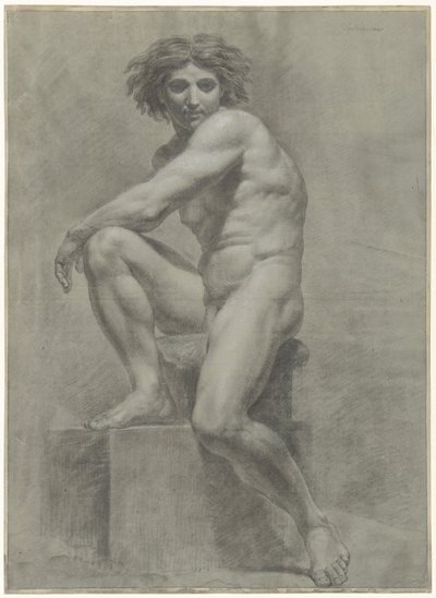 Solleticare Nu Masculino Sentado de Jean Grandjean