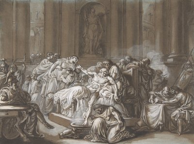 A Morte de Séneca, n.d.. de Jean Guillaume Moitte