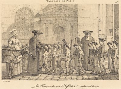 Les Frères Conduisent les Enfants, à St. Nicolas des Champs de Jean Henri Marlet