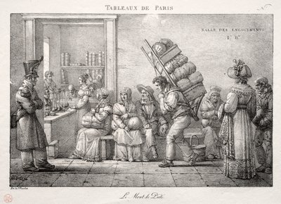 Cenas de Paris: A casa de penhores de Jean Henri Marlet