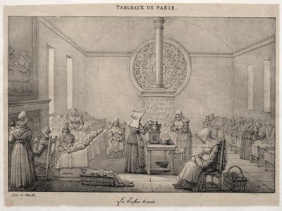 Cenas de Paris: O Hospital Foundling de Jean Henri Marlet