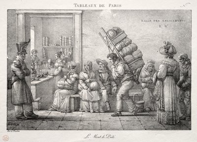 Cenas de Paris: A casa de penhores de Jean Henri Marlet