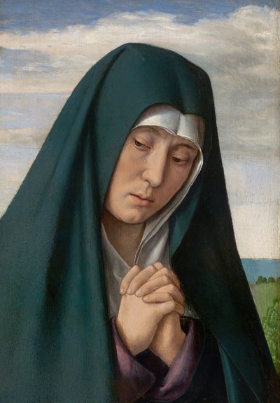 Fragmento de Cristo carregando a cruz: Virgem de luto, 150005. de Jean Hey