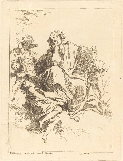São Lucas de Jean Honoré Fragonard after Giovanni Lanfranco