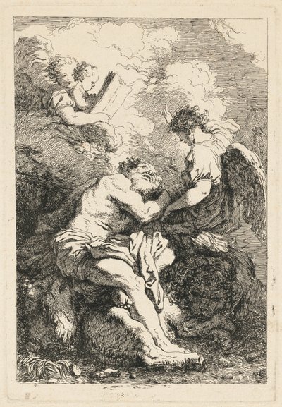 A Visão de São Jerônimo de Jean Honoré Fragonard after Johann Liss