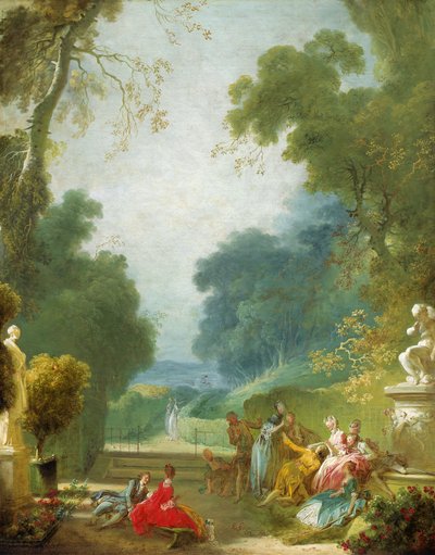 Um jogo de berbigões quentes, c.1775-80 de Jean Honore Fragonard