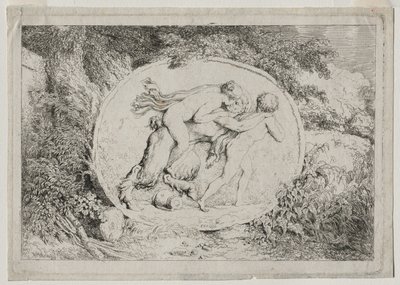 Bacanais: Ninfa mente essa sátira de Jean Honore Fragonard