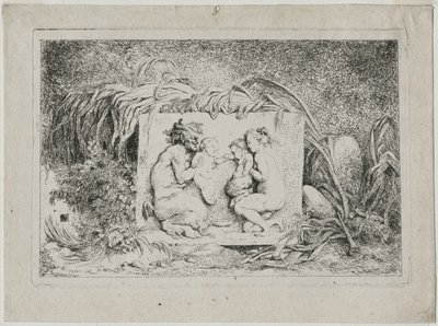 Bacchanales: A Família Sátiros, 1763. de Jean Honore Fragonard