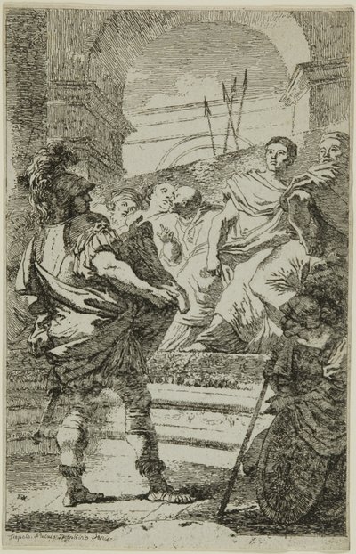 Fabius Maximus perante o Senado cartaginês de Jean Honore Fragonard