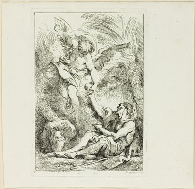 Santo eremita no deserto de Jean Honore Fragonard