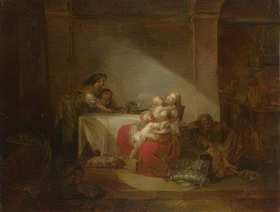 Interior, a mãe feliz de Jean Honore Fragonard