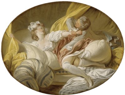 La resistance inutile (Resistência inútil), por Fragonard, Jean Honore (1732-1806). Óleo sobre tela. Dimensão : 45x60,5 cm. Nationalmuseum Stockholm de Jean Honore Fragonard