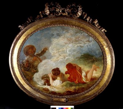 Le Pot au lait de Fragonard, sd. Século XVIII. de Jean Honore Fragonard