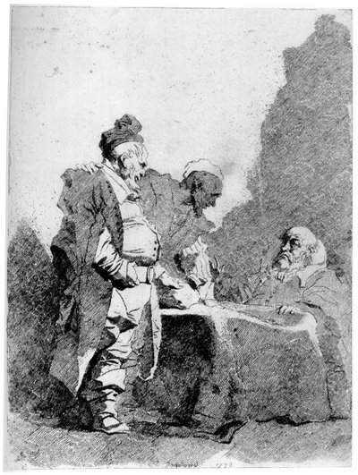 Os negociantes, c1750-1800, 1924 de Jean Honore Fragonard