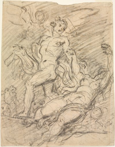 Orfeu e Eurídice (reto) de Jean Honore Fragonard