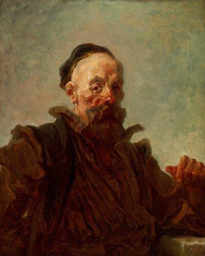 Retrato de um homem fantasiado, 176870. de Jean Honore Fragonard