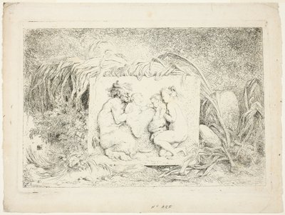 Sátiros dançando, de Bacchanales, ou Jogos dos Sátiros de Jean Honore Fragonard